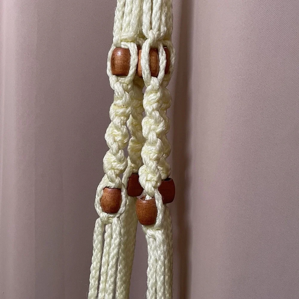 Vtg Macrame Plant Hanger 54